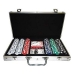 Set de poker Servietă Aluminiu 300 Piese