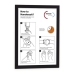 Informatieve poster Durable Zwart Transparant Magnetisch Plastic 2 Onderdelen