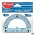 Polukrug Maped Geometric 180º set Plastika (12 kom.)