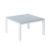 Centralna Miza Thais Table Bela Aluminij Kaljeno steklo 70 x 70 x 41 cm