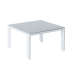 Konferenčný stolík Thais Stôl Biela Aluminium Tvrdené sklo 70 x 70 x 41 cm