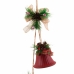 Božični okrasek Rdeča Pisana Kovina Plastika Vlakna Zvonovi 14 x 9 x 47 cm