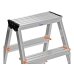 Folding ladder Krause Dopplo Silver 105 cm