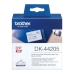 Етикети за принтер Brother DK-44205 62 mm x 15,24 m Бял Черен/Бял (2 броя)