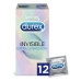 Kondomy Invisible Extra Lubricated Durex Invisible (12 uds)