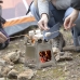 Sammenklappelig stål Camping Komfur Flamet InnovaGoods