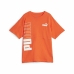 T shirt à manches courtes Enfant Puma Power Colorblock Orange Foncé