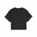 T shirt à manches courtes Enfant Puma Girls Logo Cropped Noir