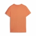 Camisola de Manga Curta Infantil Puma Ess Block Preto Laranja