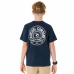 T-Shirt met Korte Mouwen voor kinderen Rip Curl Stapler Marineblauw