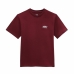 T-Shirt met Korte Mouwen voor kinderen Vans Essentials Donkerrood