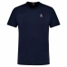 Uniseks T-Shirt met Korte Mouwen Le coq sportif Tri N°1 Sky Donkerblauw