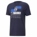 Unisex Majica s Kratkimi Rokavi Puma Italia FIGC Temno modra