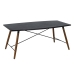 Mesa de Jantar OSLO Preto Natural Madeira Ferro Madeira MDF 179 x 90 x 75 cm