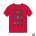 T-Shirt met Korte Mouwen Cállate la Boca Rood Motorfiets L (2 Stuks)