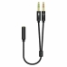 Adaptér Audio jack Aisens A128-0418 25 cm