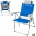 Összecsukható szék fejtámlával Aktive 47 x 99 x 63 cm Kék (2 egység)