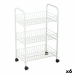 Vegetable trolley Confortime White Metal 3 Shelves 40 x 26 x 62 cm (6 Units)