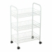 Vegetable trolley Confortime White Metal 3 Shelves 40 x 26 x 62 cm (6 Units)