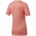 Kortarmet T-skjorte til Kvinner Workout Ready  Reebok Supremium Rosa