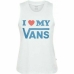 Camiseta para Mujer sin Mangas Vans  LOVE Blanco