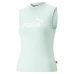 Ermeløs dame-t-skjorte Puma Slim Logo Tank Akvamarin