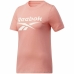 Dámské tričko s krátkým rukávem Reebok Identity Logo Růžový