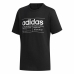 Maglia a Maniche Corte per Bambini Adidas Brilliant Basics Nero