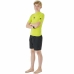 Camisola de Manga Curta Infantil Rip Curl Corps S/S Rash Amarelo Surf Licra