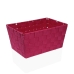 Kurv Versa Lover Fuksia Tekstil 20 x 15 x 30 cm