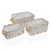 Set de Coșuri Versa Flandes Textilă 18 x 14 x 28 cm 28 x 18 x 14 cm