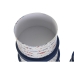 Saliekamo Organizējošo Kastu Komplekts DKD Home Decor Jūras Strīpas Balts Tumši Zils Kartons (37,5 x 37,5 x 18 cm)