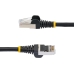 UTP категория 6 твърд мрежови кабел Startech NLBK-1M-CAT6A-PATCH Черен 1 m