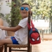 Mochila Infantil Spider-Man Saco de Ombro Azul Vermelho 13 x 23 x 7 cm