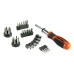 Conjunto de bits com chave de fendas Black & Decker BDHT0-62130 29 Peças