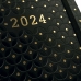 Agendă Finocam Flexy Joy Dotts 2024 Negru Auriu* 8,2 x 12,7 cm