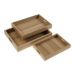 Set de Tăvi Versa Lemn MDF 30 x 5,5 x 40 cm (3 Piese)