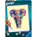 Desene pentru colorat Ravensburger CreArt Large Elephant 24 x 30 cm