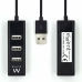 Hub USB Ewent EW1123 Zwart