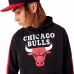 Tröja med huva Barn New Era NBA Colour Block Chicago Bulls Svart