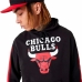 Unisex Sporta Krekls ar Kapuci New Era NBA Colour Block Chicago Bulls Melns