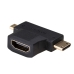 Адаптер HDMI към микро HDMI Akyga AK-AD-23 Mini HDMI Черен