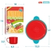 Set de Alimentos de Juguete Colorbaby Menaje y utensilios de cocina 31 Piezas (6 Unidades)