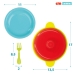 Eten speelgoedset Colorbaby Huishouden en kookgerei 36 Onderdelen (12 Stuks)