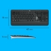 Toetsenbord en muis Logitech 920-008685 Zwart Qwerty US