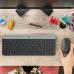 Klávesnica a myš Logitech MK470 Sivá Grafitová Qwerty US