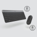 Keyboard and Mouse Logitech MK470 Grey Graphite Qwerty US