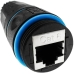 Μετασχηματιστή RJ45 Techly IWP-MD C6-IP68T Μαύρο