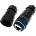 Adaptador RJ45 Techly IWP-MD C6-IP68T Preto