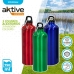 Waterfles Aktive 750 ml Karabijnhaak Aluminium 7 x 25 x 7 cm (24 Stuks)